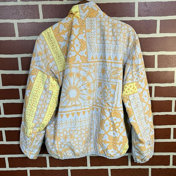 Obey Men’s Patchwork Reversible Jacket Blue Orange Size Medium Punk Streetwear - Picture 4 of 6